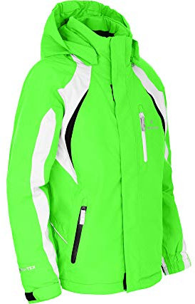 Bergson Jens | Kinder Skijacke, perfekt für Junge Wintersportler, Green Gecko [272], 152 - Kinder