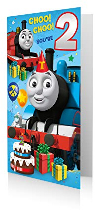 Offizielle Thomas & Friends Geburtstagskarte zum 2. Geburtstag