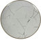 Sottopiatto in porcellana effetto marmo, 30 cm, bordo dorato, 50024