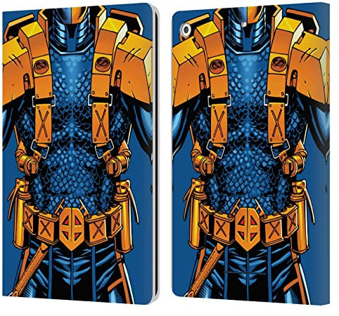 Head Case Designs Licenciado Oficialmente Justice League DC Comics New 52 Costume Arte cómico de Deathstroke Carcasa de Cuero Tipo Libro Compatible con Apple iPad 10.2 2019/2020/2021