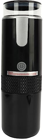 Pyhodi Machine à café électrique, Machine à Expresso Portable Automatique Rechargeable à Fonctionnement Manuel avec Batterie 1200 MAh, Compatible avec Les Capsules et Le café Moulu Pyhodie2b5hrc1k7