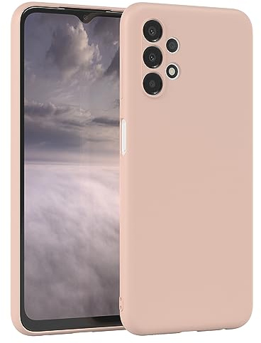 EAZY CASE - Silikonhülle für Samsung Galaxy A13 (4G) Hülle Silikon Case Altrosa weich stoßfeste Handyhülle Galaxy A13 (4G) Schutzhülle mit Kameraschutz Dünn Premium Schutz Cover Bumper Pastell Rosa