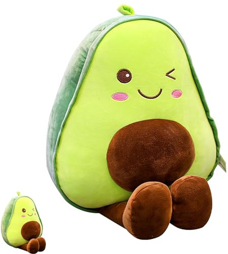 Avocado Kuscheltier, 30cm Gefüllte Plüsch Puppe, Frucht Kissen, Niedliches Cuddly Toy, Kinder Jungen Mädchen Geburtstag Weihnachten Geschenk