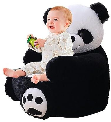 pologmase Kinder-Panda-Stoffsessel | Plüsch-Panda-Kindersessel-Sofa,Kinder-Lesesofa-Stuhl, Tierstützsitz für Kinder, Kleinkinder, Jungen, Mädchen