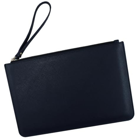 eBuyGB Clutch Bag Purse Women Wallet Evening Bag Pocket Cell Phone Bridal Wedding for Women with Wrist Strap (Navy)