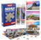 MISITU 3er-Pack 150-teiligen Mini Puzzles für Erwachsene - Verbotene Stadt, Große Mauer - Tragbares Puzzle für die Reise