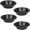 4 Mini Pie Pans - Non Stick, Round Pie Tins for Baking Tart, Cake, Desserts & Meat