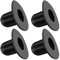 4 tappi di ricambio per filtro per piscina, comodi e estesi, resistenti, compatibili con Intex e Bestway (nero)
