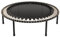 bellicon Fitness Trampolin 125cm (Beige) |Praktische Klappbeine & Seilring-Federung bis 150kg (Extra Stark) | Dreiteiliger Rahmen | Made in Germany