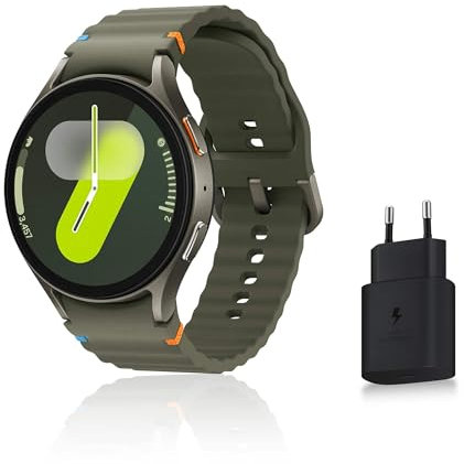 Samsung Galaxy Watch7, Montre Connectée, Suivi de Santé, Suivi de Sport, 44mm, Bluetooth, Vert, Galaxy AI, Chargeur secteur inclus (Version FR) [Exclusivité Amazon]