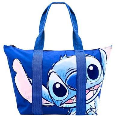 Disney Stitch Tasche, Reisetasche, Umhängetasche, Einkaufstasche, Strandtasche im Stitch Design, Geschenk für Frauen und Jugendliche