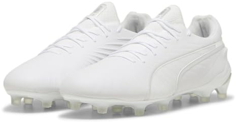 PUMA King Ultimate FG/AG Volume Up weisssilber, 44,5 Unisex