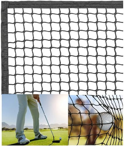 Starkes Sport-Barriernetz, 3 m, 4,5 m, 6,1 m, für Schlägerübungen, Nylon, hohe Belastung, für drinnen und draußen, für Golf, Baseball, Hockey, Fußball, LAX und mehr (2,5 cm Maschenloch, 3 m x 3 m)
