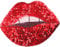 SOYCEV Red Lips Iron on Patches Large Lips Patches Sequin Lip Patches Jacket Patches Clothing Applique