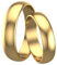 Świat Obrączek Klassische halbrunde Eheringe aus 585er Gelbgold, glatt, poliert, traditionell, personalisiert mit Gravur (5 mm)