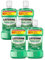 LISTERINE Fresh Mint (4 x 750 ml), antibakterielle Mundspülung mit ätherischen Ölen für einen frischen Atem, Mundwasser reduziert wirksam Zahnbelag und Mundgeruch