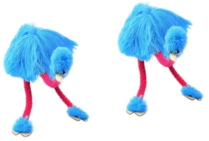 WOONEKY 2stücke Ostrich Marionette Interaktive Plüschpuppe Für Mädchen Tierfigur Für Puppenspiele Lernspielzeug Für Aufführungen Und Rollenspiele