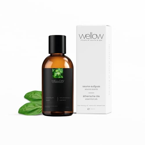 Ätherisches Öl Basilikumöl [100% NATURREIN] - Frische Kräuterpower - Echtes Basilikum Öl für Diffusor, Aromatherapie & Kosmetik, Sauna-und Spabereich, Infrarotkabine, Ölverbrenner, Basil Oil