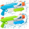 Pistola de Agua para Niños y Adultos, 2 Pack Potente Chorro de Agua 800 ml con un Alcance Largo 8-10 m, Piscina, Playa y Jardín, Juguetes al Aire Libre