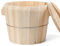 AOICXB 1 Juego de vaporera de arroz de Madera Natural con Tapa, fácil de Limpiar el Mango escaldado(27cm)