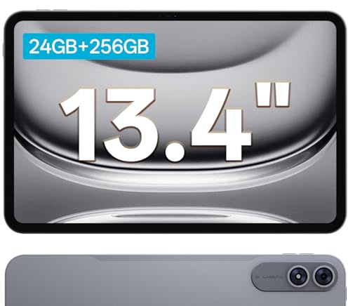 SVITOO Android Tablet 13.4 Zoll, IPS Full HD 1200x1920, 24GB RAM 256GB ROM, Octa Core CPU, 10000mAh Akku, Stereo Lautsprecher, Dual Kamera, WLAN 5GHz, Bluetooth 5.0, GPS, 3.5mm Kopfhöreranschluss