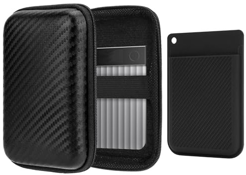 Geekria Hard Carrying Travel Case Compatible with Note AI & Note Pro Digital Recorder, Includes Silicone Protective Case and Travel Storage Box with Cable Storage (Black)
