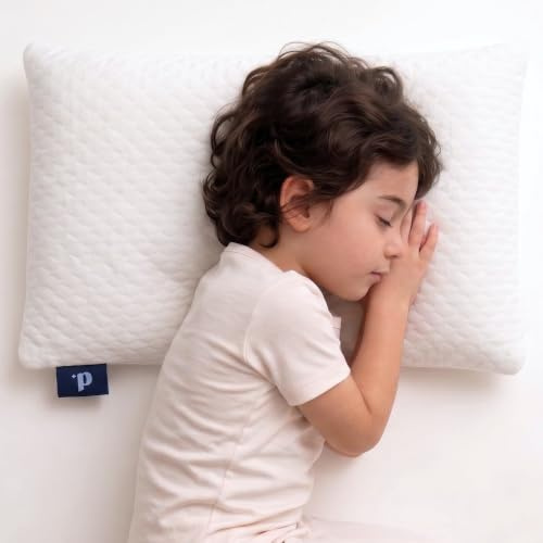 Dreamzie - Kinderkopfkissen - Ergonomisches Kissen Kinderzimmer mit Memory-Schaum - Kissen 40x60x6 cm ideal als Kinderkissen