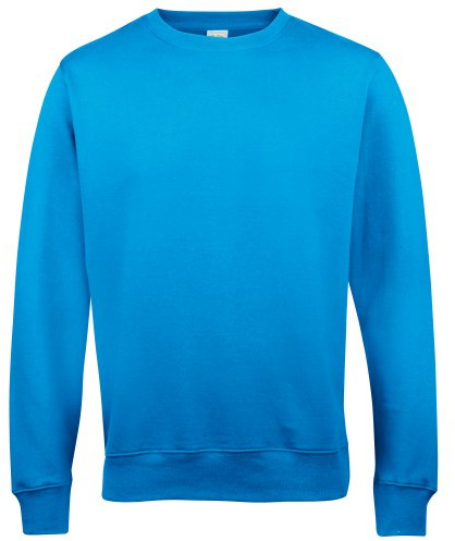 AWDis Men's Sweat Sweatshirt, Blue (Sapphire Blue), XXX-Large