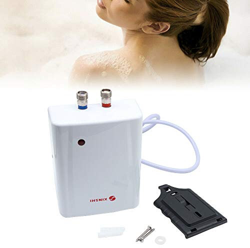 Calentador de agua eléctrico instantáneo, 3500 W, mini calentador de agua sin depósito, para fregaderos de cocina, cuarto de baño