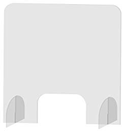 Mamparas de Protección de metacrilato 4mm. Transparente | Pantalla separadora metacrilato | Incluye peanas encajables | Medidas 50x66 cm