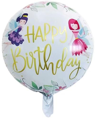 DIWULI Happy Birthday Ballon Fee - Mädchen Geburtstag Deko