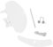 Spares2go, kit maniglia porta oblò compatibile con lavatrice Electrolux (bianco)
