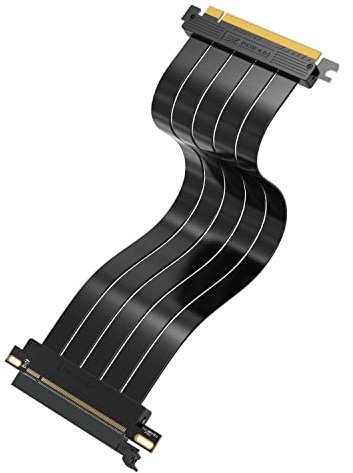 EZDIY-FAB PCIE Gen 4 16x Extrem Flexibel,Hochgeschwindigkeits Riser Kabel PCI Express 4.0 Port GPU Erweiterungskarte-Gerader Stecker[11.8in/30cm]