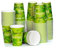Octopus Lot de 100 gobelets en carton bio Vert Capacité 180 ml