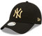 New Era New York Yankees - Cap Hut Kopfbedeckung - - Strapback-Verschluss verstellbar - Damen Frauen - schwarz Gold - One-Size