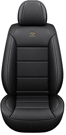 PROEI Auto Sitzbezüge für BMW 3er Sedan/Touring E90 E91 F30 F31, PU Leder Allwetter Autositzbezug, Airbag kompatibel Autoteile Interieur,Black