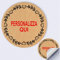 100 Etichette Adesive Kraft tag PERSONALIZZALO QUI Adesivi Regalo Stickers Handmade per Matrimonio, Regalo, Cerimonia, occasione (Tipo 4)
