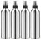 DMuuuDM Paquete de 4 botellas de spray de aluminio de 8 onzas, botellas atomizadoras de metal vacías con bomba de prensa y tapas, botellas de spray de perfume, contenedor de almacenamiento de