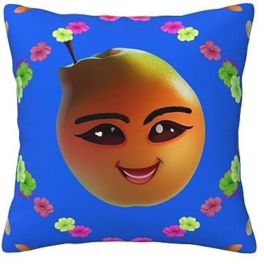 UPIKIT Smiley Gelbe Birne Vier Jahreszeiten Universal Wurfkissenbezug Stuhl Sofa Kissen Innendekoration Halloween Geschenk 12 x 12