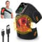 Knee Massager, Cordless Heated Knee Massager, Rechargeable Heating Massager Wrap with Vibration for Knee Shoulder Elbow Pain Relief, Heating Knee Brace Support for Arthritis/Joint Stiff/Muscle Strain