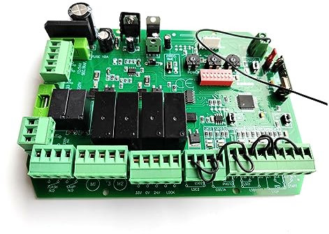 Abridor automático de puerta corredera Placa base de la tarjeta de circuito del controlador del motor del abridor de puerta batiente for uso exclusivo del motor de 24 VCC Kit de hardware para operador