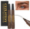 2 PCS Wasserfester Augenbrauenstift, Microblading Tattoo Brauenstift, Wasserfester 3D Augenbrauenstift mit 4 Gegabelten Spitzen, Langlebig und Natürlich (Dunkelbraun*2)