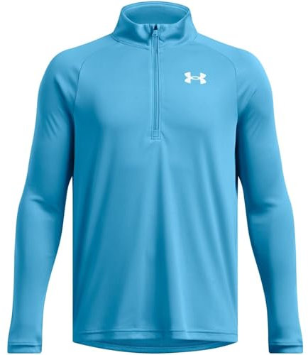 Under Armour Boys Tech 2.0 Half Zip Top Junior Ether Blue 9-10 Years