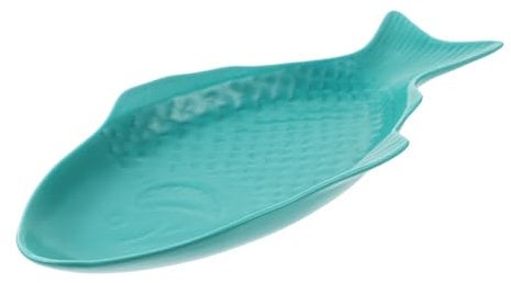 Mikinona Bandeja Para Pescado De Cerámica Diseño Original Ideal Para Almacenamiento 11 Pulgadas Oscuro