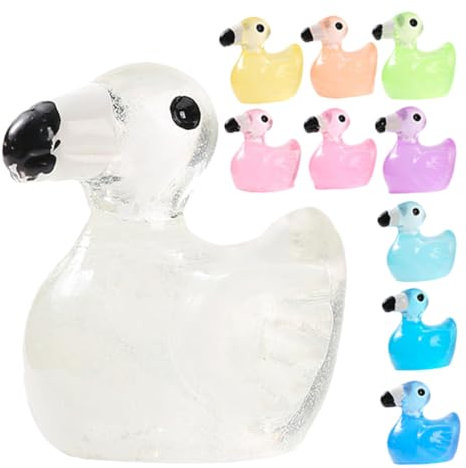 SEWOART 10stücke Mini Flamingo Statuen Aus Kunstharz Flamingo Garten Dekorationen Miniatur Figuren Landschafts Simulations Schmuck Für Innen Und Außendekoration