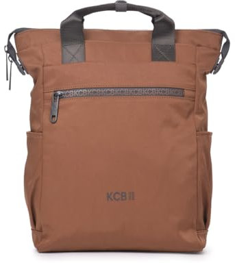 KCB Mochila Grande Shine | Diseño Compacto y Espacioso | Compartimento Acolchado para Portátil y Tablet | Perfecta para el Día a Día | Asas Ajustables | 100% Vegano | Color Marron