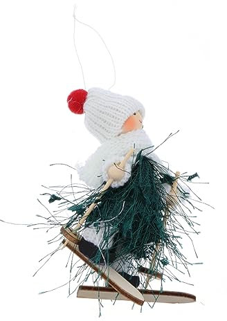 IMIKEYA Skipuppen Anhänger Weihnachtspuppen Dekoration Puppenornamente Für Weihnachtsbaum Und Haus