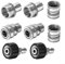 Effortless Setup with our Premium Stainless Steel Pressure Washer Quick Connect Kit Includes Eight Adapters from M22 to 3/8