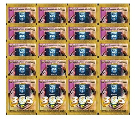 Panini Fussball 365 Sticker 2025 / 20x Stickertüten