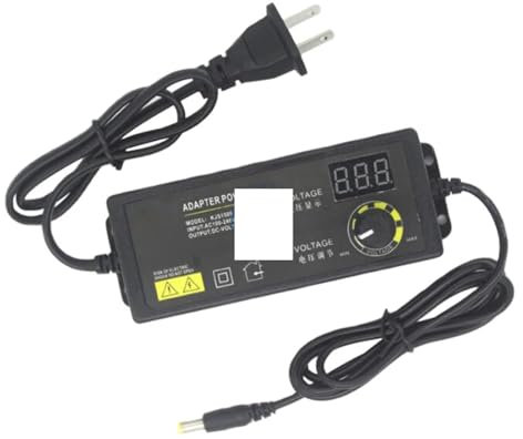 REIUAFWYGV 60W Power Switching Adapter Adjustable Voltage 100V-240V to DC 3V-36V Adjustable Power Adapter 1.5A Converter for LED Light(U)